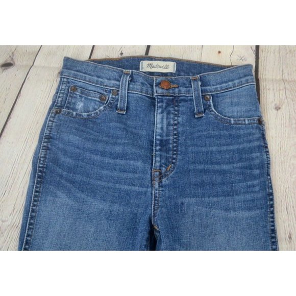 MADEWELL Women's 10"‎ High Rise Drop Step Hem Skinny Jeans SIZE 24 - Picture 5 of 8